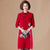 Floral Embroidery Long Sleeve Knee Length A-line Knit Dress