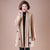 Women's Open Front Oriental Floral Wool Knit Coat