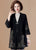 Trumpet Sleeve Floral Embroidery Oriental Wool Knit Coat