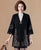 Trumpet Sleeve Floral Embroidery Oriental Wool Knit Coat