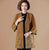 Trumpet Sleeve Floral Embroidery Oriental Wool Knit Coat