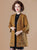 Trumpet Sleeve Floral Embroidery Oriental Wool Knit Coat