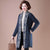Cappotto in maglia di lana orientale da donna elegante con apertura frontale