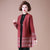 Manteau oriental en tricot de laine pour femmes à motif cachemire