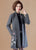 Floral Embroidery Open Front Women's Oriental Wool Knit Coat