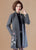 Cappotto da donna in maglia di lana orientale con ricamo floreale aperto sul davanti