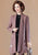 Floral Embroidery Open Front Women's Oriental Wool Knit Coat