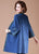 3/4 Sleeve V Neck Open Front Women's Oriental Wool Knit Coat with Pockets