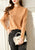 Half Turtleneck Button-up Knit Sweater Casual Loose-fit Cashmere Pullover