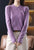 Chaleco de punto de lana oriental de rayas con frente abierto para mujer