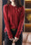 Gilet in maglia di lana orientale da donna con apertura frontale a righe