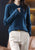 Vintage Button-up Mock Neck Knit Chinese-style Loose-fit Slimming Pullover