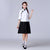 Cheongsam Top Knee Length Skirt Chinese Suit 1930's School Uniform