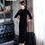 3/4 Sleeve Tea Length Retro Cheongsam Mother Dress
