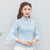 Mandarin Sleeve Floral Embroidery Cheongsam Top Traditional Chinese Shirt