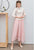 Floral Embroidery Shirt Chiffon Skirt Chinese Style Women's Suit