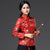 Geblümter Brokat Traditioneller Chinesischer Wattierter Mantel Muttermantel