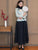 Falda de estilo chino tradicional a juego