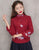 Floral Embroidery Cheongsam Top Retro Chinese Jacket