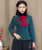 Thick Cheongsam Top Retro Chinese Jacket with Strap Buttons