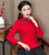 Thick Cheongsam Top Retro Chinese Jacket with Strap Buttons