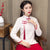 Thick Cheongsam Top Retro Chinese Jacket with Strap Buttons