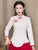 Thick Cheongsam Top Retro Chinese Jacket with Strap Buttons