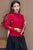 Veste chinoise rétro Cheongsam épaisse avec poignets brodés