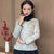 Thick Floral Suede Cheongsam Top Retro Chinese Jacket