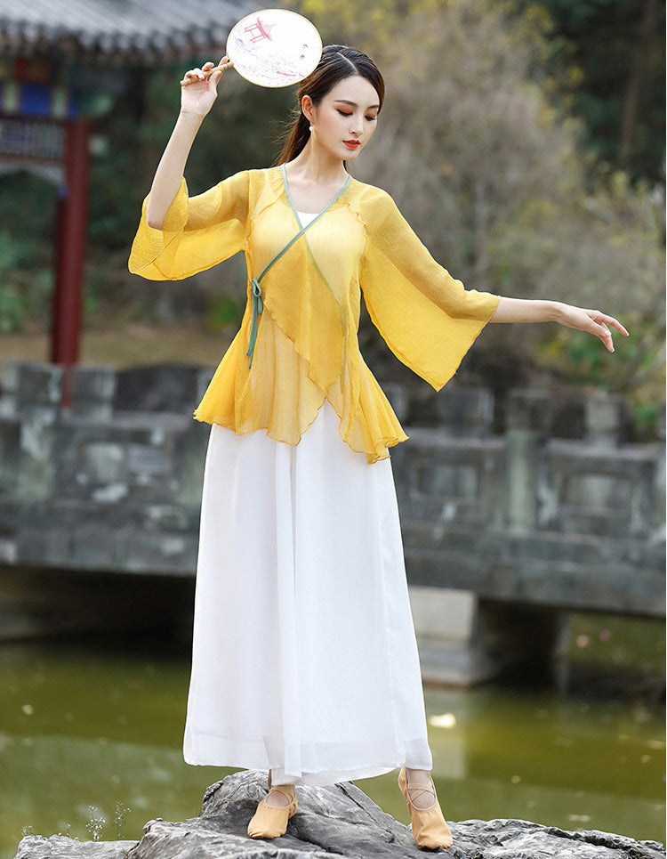 Traditional Chinese Style Yoga Wear Dance Costume