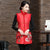 Floral Embroidery Stand Collar Chinese Style Wadded Waistcoat Vest