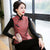 Pelzrand Brokat Cheongsam Top Traditionelle wattierte chinesische Weste Weste