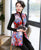 Fur Edge Floral Brocade Traditional Wadded Chinese Waistcoat Vest