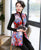 Fur Edge Floral Brocade Traditional Wadded Chinese Waistcoat Vest