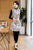 Chaleco de chaleco chino acolchado tradicional brocado con patrón de pájaro con borde de piel