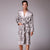 Auspicious Pattern Silk Blend Loungewear Sleepwear Bathrobe