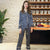 Long Sleeve 2-pieces  Striped Silk Loungewear Nightwear Pajamas