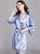 V Neck Silk Loungewear Nightwear Pajamas with Floral Lace Edge
