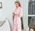Kimono en soie à motif de grue à demi-manches Yukata Sleepwear