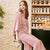 Peignoir de pyjama en velours à manches kimono et col en V profond