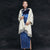 Robe chinoise Cheongsam en velours à manches mandarines et motif chat