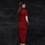 Short Sleeve Signature Cotton Cheongsam Chinese Dress with Lace Edge