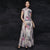 Cheongsam Top Ballkleid Rock im chinesischen Stil Blumen Sonnenkleid