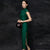 Cap Sleeve Floral Lace Bodycon Cheongsam Chinese Evening Dress