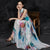 Sleeveless Cheongsam Top Ball Gown Skirt Chinese Style Floral Sun Dress