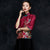 Mandarin Collar Half Sleeve Cheongsam Top Floral Chinese Shirt