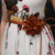Cheongsam-Top-Blumen-Boho-Kleid mit Schleife in der Taille