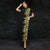 Short Sleeve Tea Length Floral Cheongsam Traditional Qipao Dress