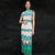Cheongsam Qipao Sommerkleid im chinesischen Stil mit Flügelärmeln