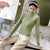 Bodycon Cheongsam-Oberteil aus 100 % Baumwolle im chinesischen Stil mit Unterhemd